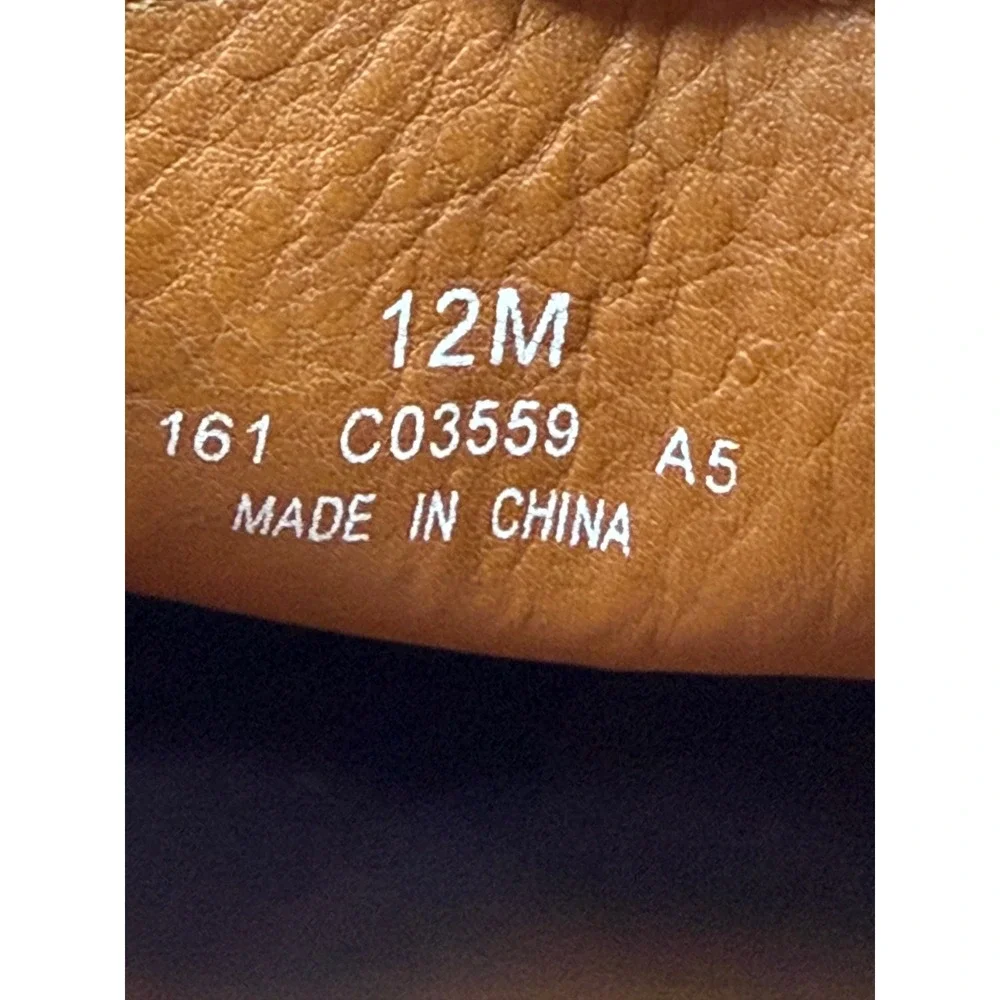 Cole Haan Mens‎ Tan Brown Leather Slip On Loafers Vibram Sole C03559 Size 12M